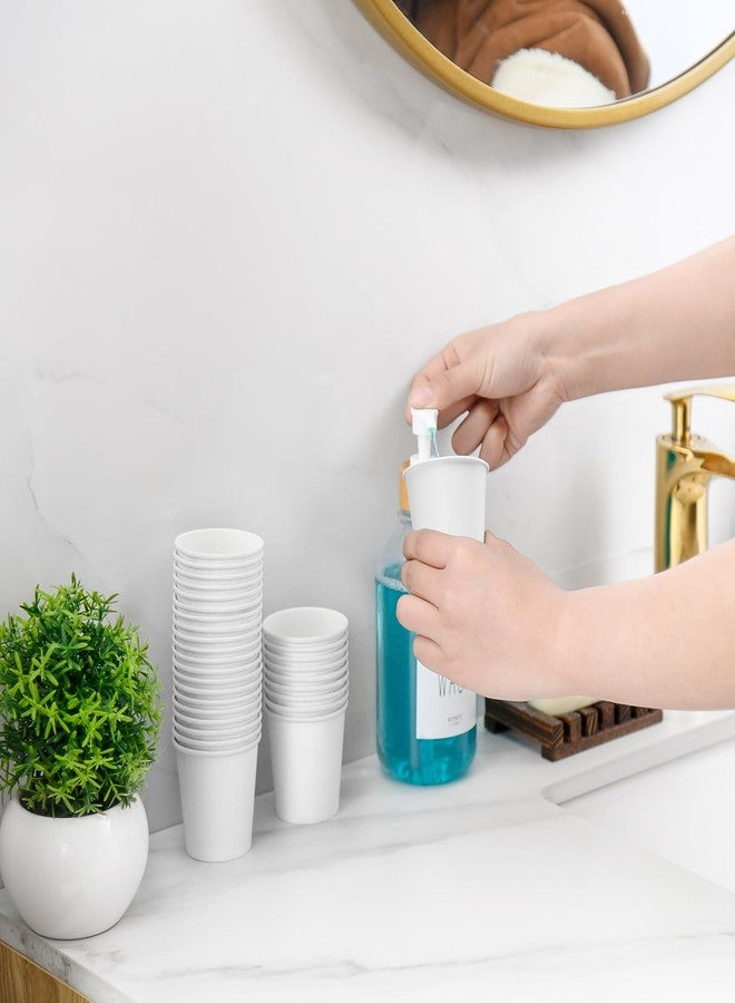 VITVITI 30 PACK Bathroom Mouthwash Cups, Disposable 3.7 OZ Coffee Paper Cup, Small Cup for Mouth Wash/Hot Cold Beverages Liquid/Tea, White - Image 2